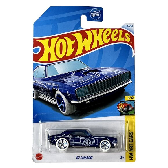 Hot Wheels '67 Camaro Art Cars Blue Graffiti 3/10 Diecast Car 1:64 - Picture 1 of 7